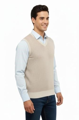 Erkek V Yaka Süveter Çelik Örgü Regular Kalıp 5206H BGL-ST04841 - Bedenler: M, L, XL, XXL