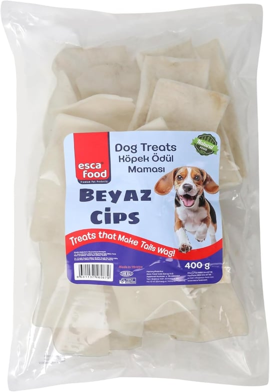 Esca Food Beyaz Deri Cips 400 Gram Köpek Ödül Maması