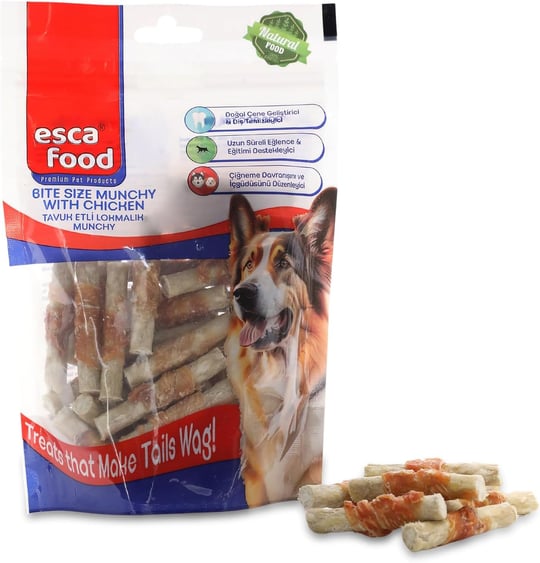 Esca Food Tavuklu Lokmalık Munchy 6 Santimetre 36 ‘lı Köpek Ödül Maması