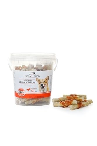 Esca Food Tavuklu Lokmalık Munchy 6 Santimetre 50li Köpek Ödül Maması