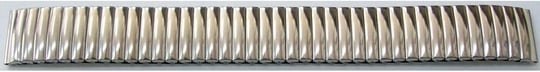 Esnek Yaylı Saat Kordonu Yaylı Metal Kordon 22mm Parlak Krom Esne