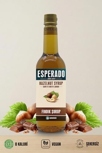 ESPERADO ŞEKERSİZ (Sugar Free) Fındık Aromalı Kahve & Kokteyl Şurubu - 750 ml