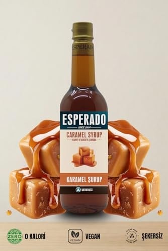 ESPERADO Şekersiz (Sugar Free) Karamel Aromalı Kahve & Kokteyl Şurubu - 750 ml