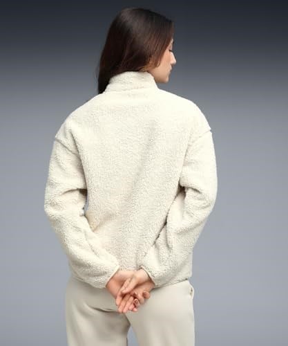 Ess Elevated Half-Zip Crew Kadın Bej Günlük Stil Sweatshirt 68811187 - Bedenler: XS, S, M, L