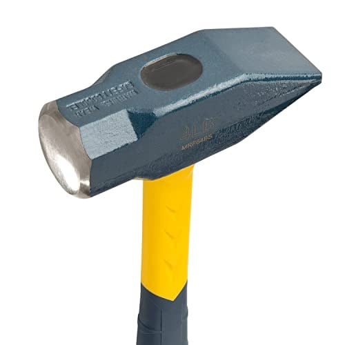 Estwing Sure Strike Blacksmiths Hammer - 1890ml Metalworking Tool with Fibreglass Handle & No-Slip Cushion Grip - MRF64BS