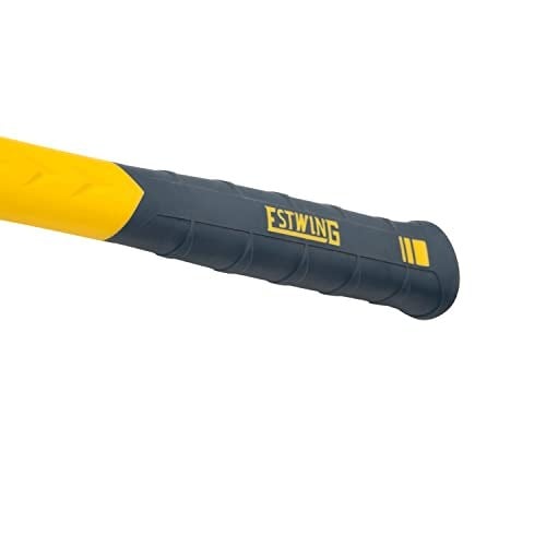 Estwing Sure Strike Blacksmiths Hammer - 1890ml Metalworking Tool with Fibreglass Handle & No-Slip Cushion Grip - MRF64BS