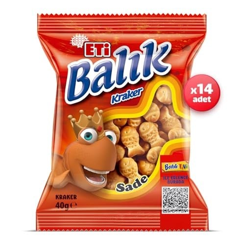 Eti Balık Kraker 40 g x 16 Adet