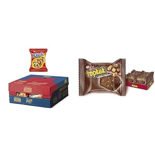 Eti Balık Kraker 40 g x 16 Adet ve Eti Topkek Fındıklı Kakaolu Kek 35 g x 24 Adet