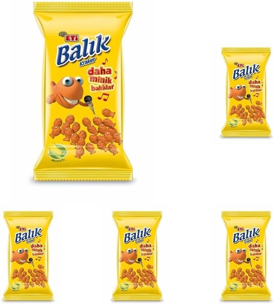 Eti Balık Mini Mısırlı Kraker 70 g 5li paket