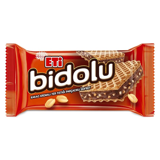 Eti Bidolu Kakao Kremalı Yer Fıstığı Parçacıklı Gofret 36 g x 24 Adet