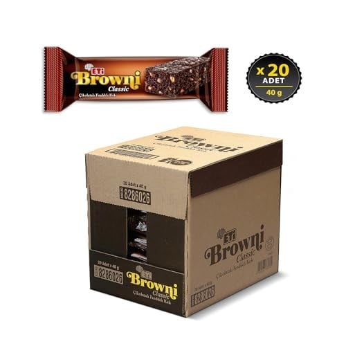 Eti Browni Classic Çikolatalı Fındıklı Kek 40 g x 20 Adet (2 paketi)