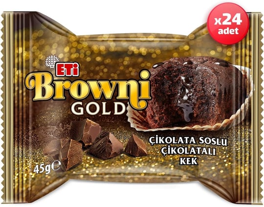 Eti Browni Gold Çikolata Soslu Kek 45 g x 24 Adet
