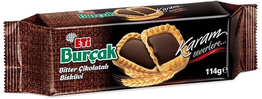 Eti Burçak Bitter Çikolatalı Yulaflı Bisküvi 114 g