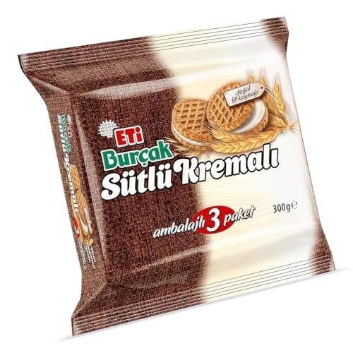Eti Burçak Kremalı Bisküvi 3 x 100 g