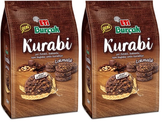 Eti Burçak Kurabiye Kakaolu 150 g 2li paket