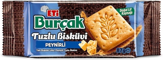 Eti Burçak Tam Buğday Unlu Peynirli Tuzlu Bisküvi 87 Gram