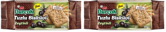 Eti Burçak Tuzlu Zeytinli Bisküvi 91 g 2li paket
