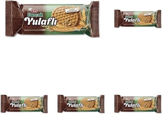 Eti Burçak Yulaflı Bisküvi 125 g 5li paket