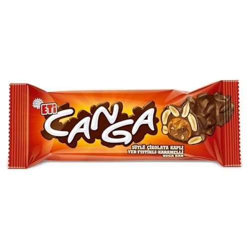 Eti Canga Yer Fıstıklı Karamelli Nuga Bar 45 g x 24 Adet