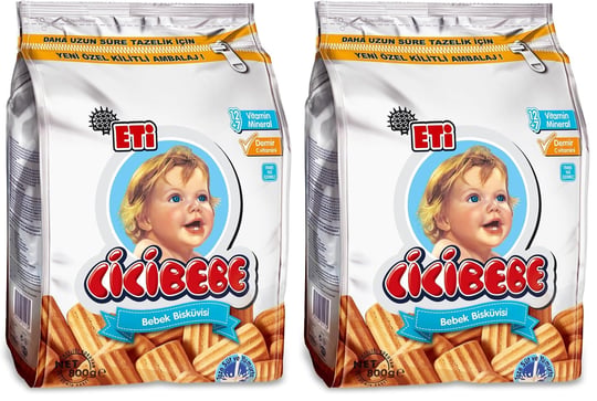 Eti Cicibebe B08NDFBJ2N (Pack of 2) - Seçenekler: 800 g, 800 g (2 paketi)