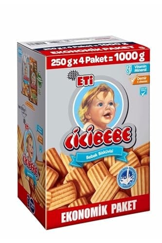 Eti Cicibebe Bisküvi 1000 gr 4 Adet