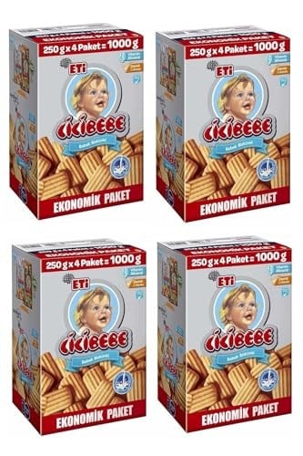 Eti Cicibebe Bisküvi 1000 gr 4 Adet