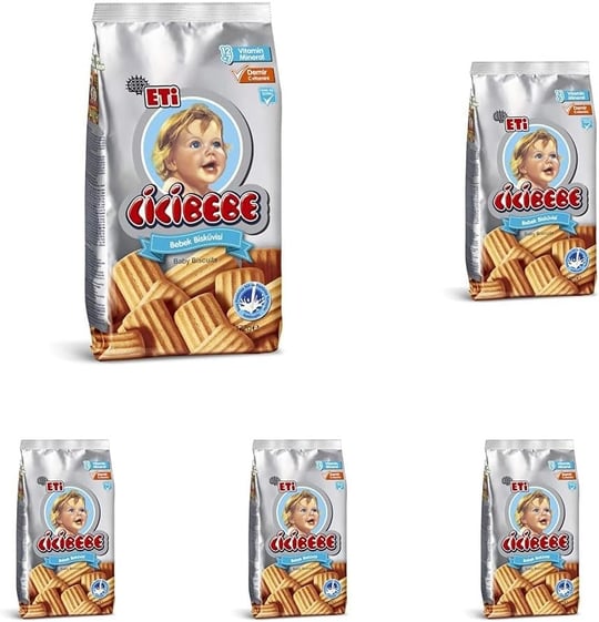 Eti Cicibebe Bisküvi 172 g 5li paket