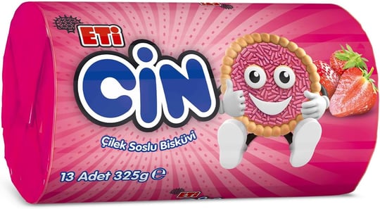 Eti Cin Çilekli Bisküvi 325 g