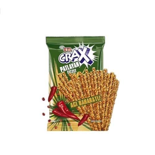 Eti Crax Patlayan Lezzet Acı Baharatlı Çubuk 50 g 2li paket