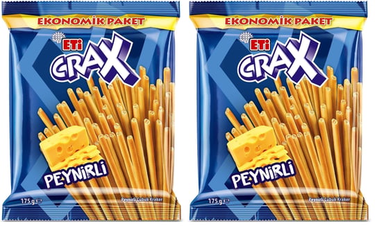 Eti Crax Peynirli Çubuk Kraker 175 g 2li paket