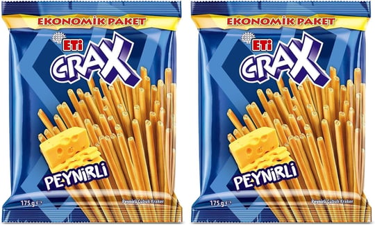 Eti Crax Peynirli Çubuk Kraker 175 g 2li paket