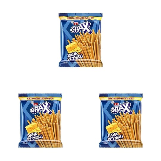 Eti Crax Peynirli Çubuk Kraker 175 g 3lü paket