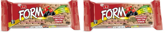 Eti Form Domatesli Zeytinli ve Kekikli Kepekli Bisküvi 40 g 2li paket