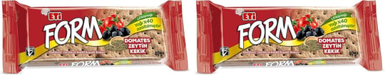 Eti Form Domatesli Zeytinli ve Kekikli Kepekli Bisküvi 40 g 2li paket