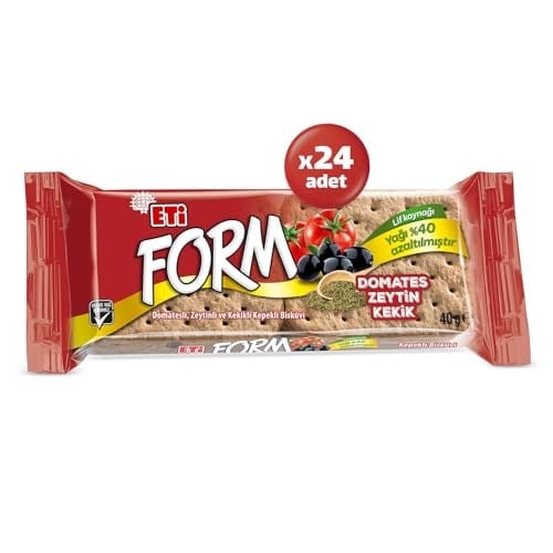 Eti Form Domatesli Zeytinli ve Kekikli Kepekli Bisküvi 40 g x 24 Adet