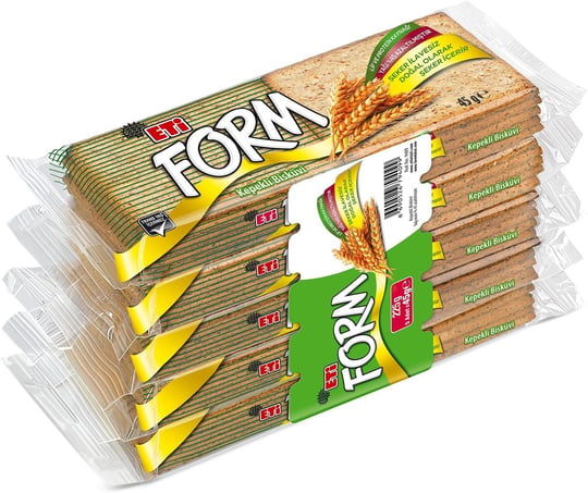 Eti Form Kepekli Bisküvi 5 x 45 g