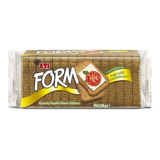 Eti Form Kızarmış Kepekli Ekmek Dilimleri 138 g x 15 Adet