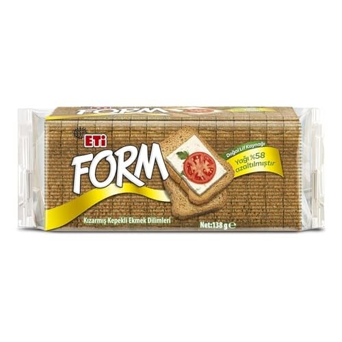 Eti Form Kızarmış Kepekli Ekmek Dilimleri 138 g x 15 Adet