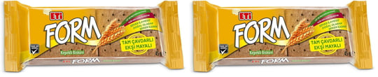Eti Form Tam Çavdarlı Ekşi Mayalı Bisküvi 45 g 2li paket