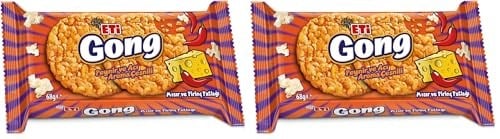 Eti Gong Peynirli Acılı Mısır ve Pirinç Patlağı 68 g 2li paket