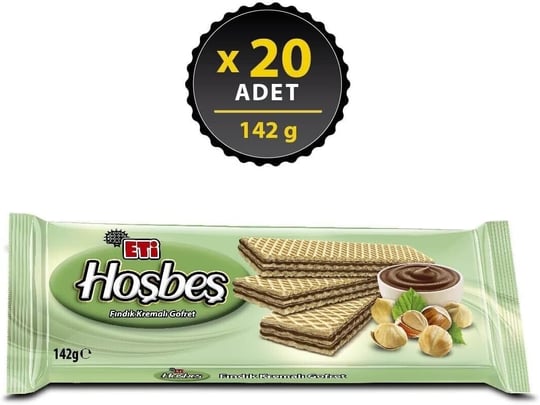 Eti Hoşbeş Fındık Kremalı Gofret 142 g x 20 Adet