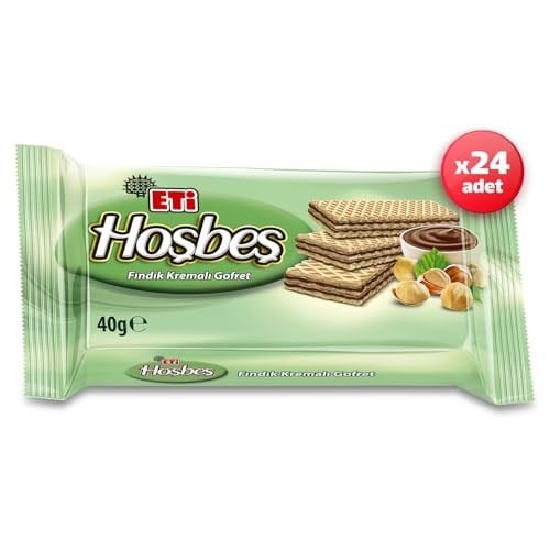 Eti Hoşbeş Fındık Kremalı Gofret 40 g x 24 Adet