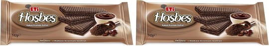 Eti Hoşbeş Kakao Kremalı Gofret 142 g 2li paket