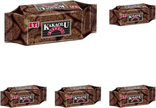 Eti Kakaolu Bisküvi 125 gr 5li paket