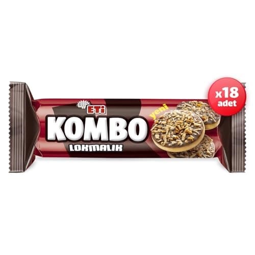 Eti Kombo Lokmalık Bisküvi 84 g x 18 Adet - Seçenekler: 1 Adet, 1 Adet (4 paketi), x18, x18 (2 paketi)