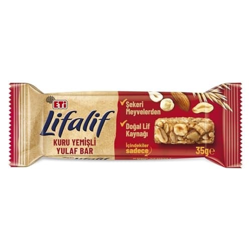 Eti Lifalif Kuru Yemişli Yulaf Bar 35 g - Seçenekler: 1 Adet, 1 Adet (2 paketi), 1 Adet 3lü paket