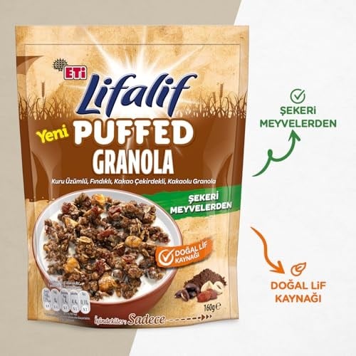 Eti Lifalif Puffed Kakaolu Granola 160 g