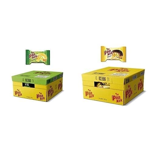 Eti Popkek Limonlu Kek 60 g x 24 Adet ve Eti Popkek Muzlu Kek 60 g x 24 Adet