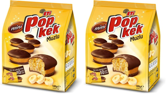 Eti Popkek Mini Muzlu Kek 180 g 2li paket