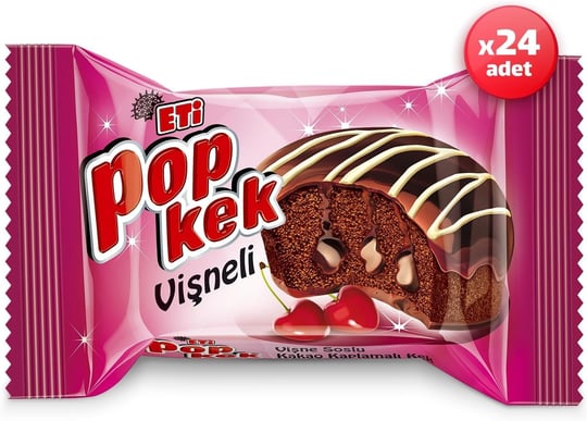 Eti Popkek Vişneli Kek 60 g x 24 Adet